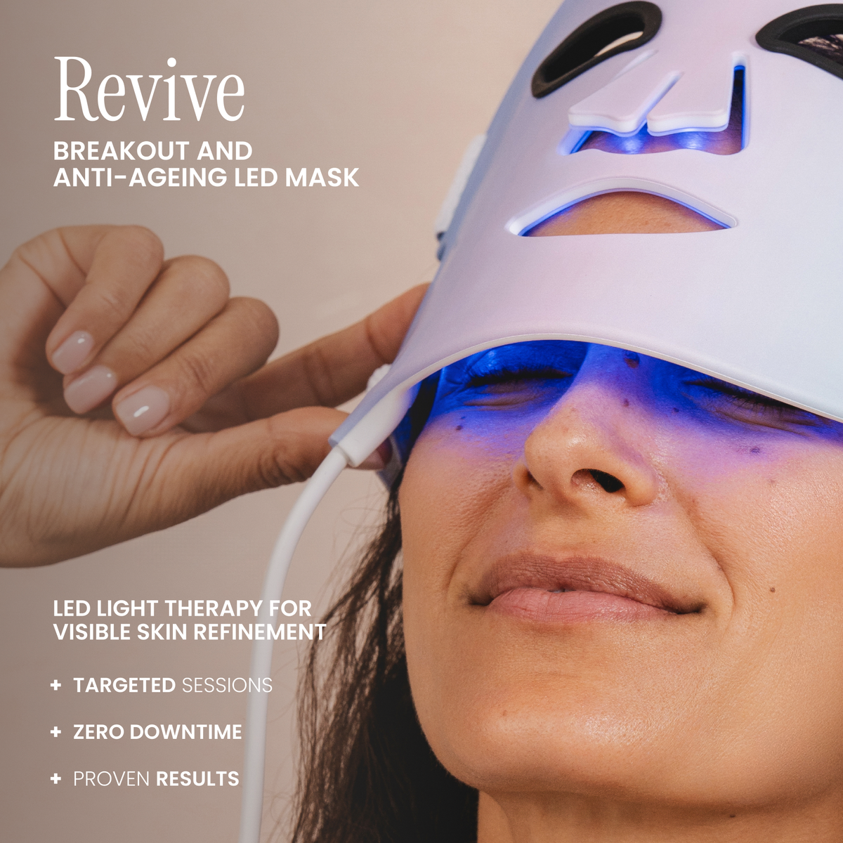 Lustre Revive Red and Blue Light Therapy Mask