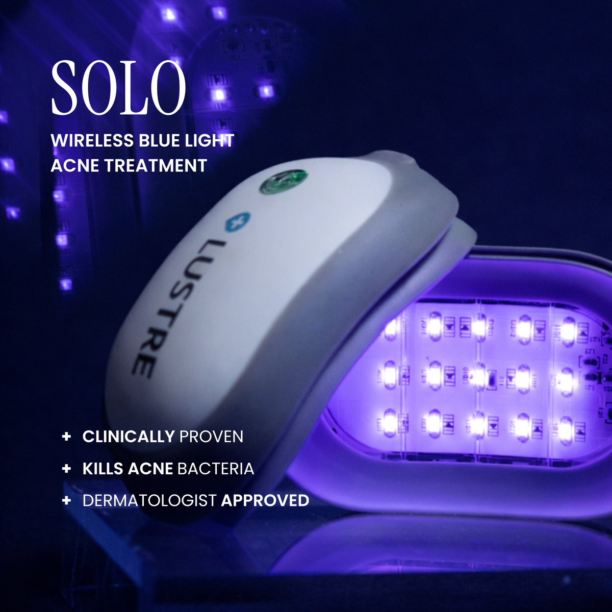 Lustre SOLO: Blue Light Therapy for Acne